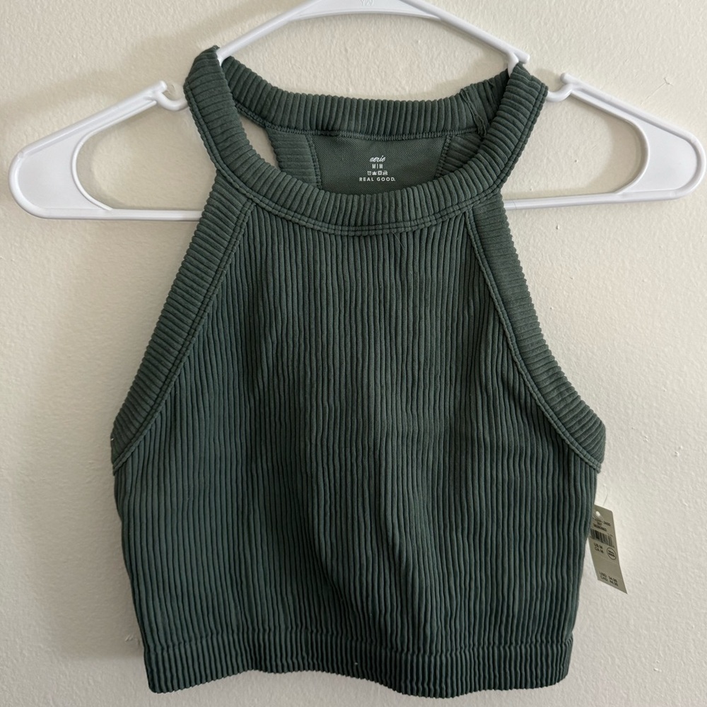 Aerie Ribbed Halter Tank Top